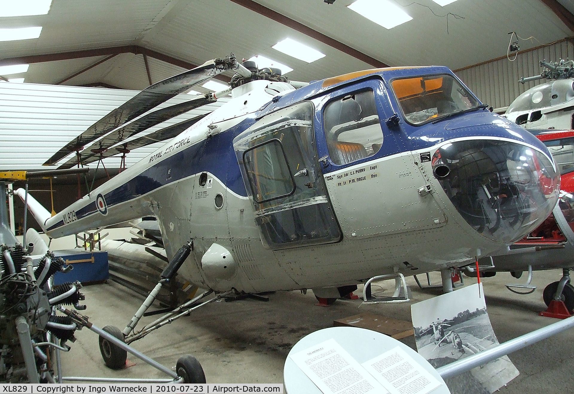 XL829, 1957 Bristol 171 Sycamore HR.14 C/N 13474, Bristol 171 Sycamore HC Mk14 at the Helicopter Museum, Weston-super-Mare