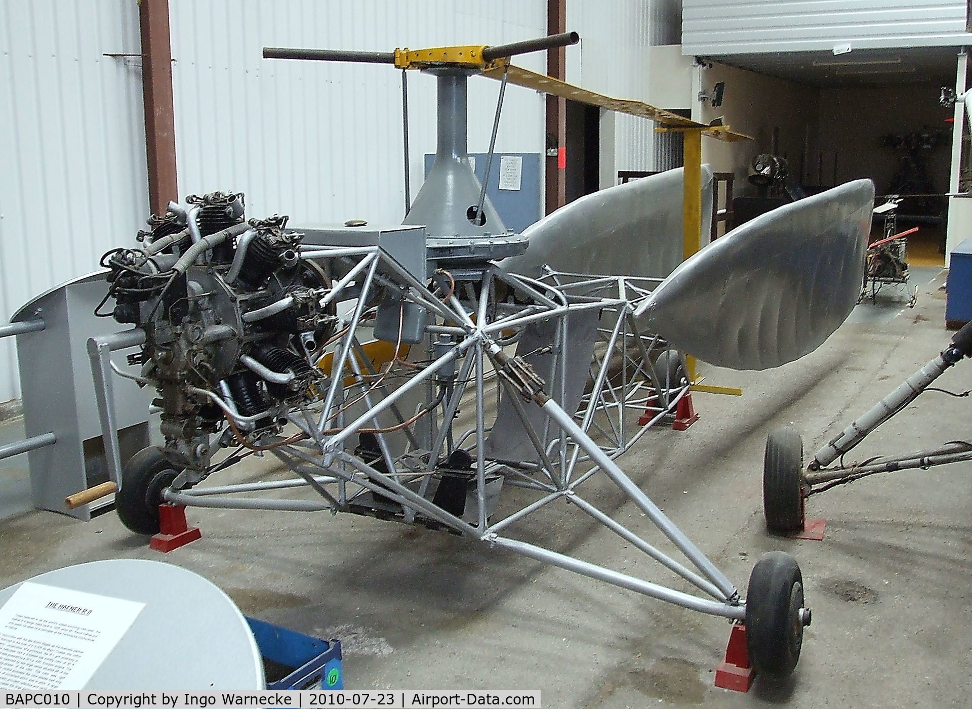 BAPC010, 1932 Hafner R-II Revoplane C/N BAPC.010, Hafner R-11 at the Helicopter Museum, Weston-super-Mare