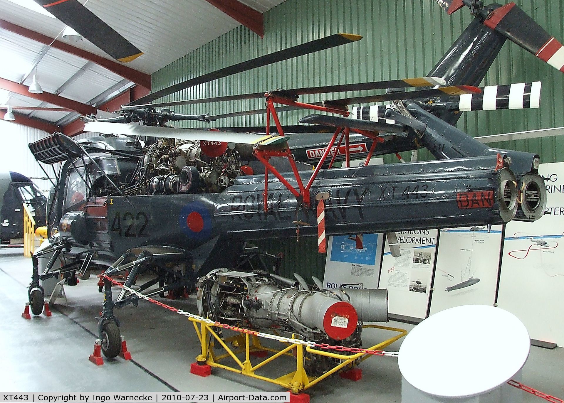 XT443, 1966 Westland Wasp HAS.1 C/N F9613, Westland Wasp HAS1 at the Helicopter Museum, Weston-super-Mare
