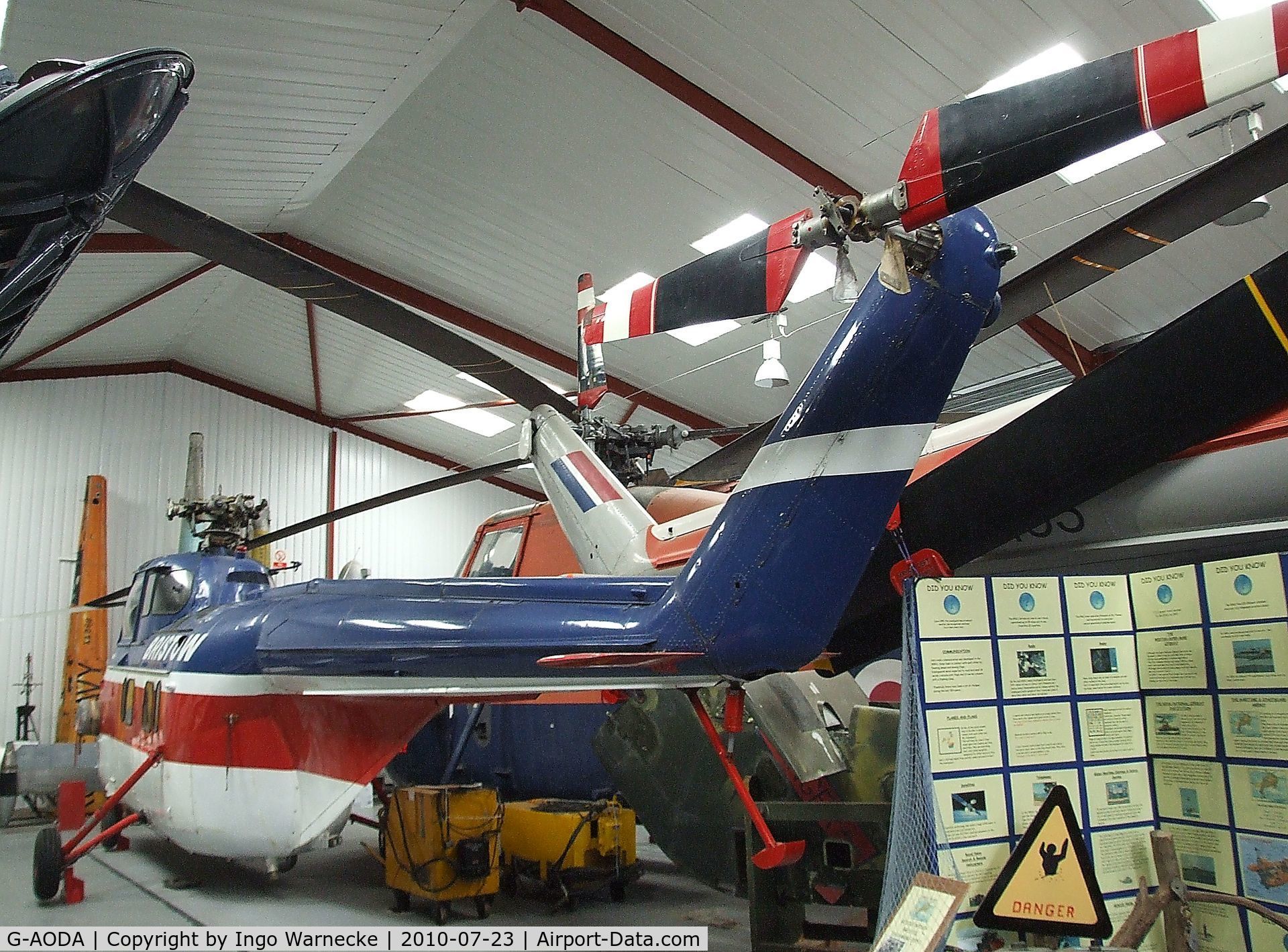 G-AODA, 1955 Westland S.55 Series 3 Whirlwind C/N WA113, Westland S-55 Whirlwind Srs.3 at the Helicopter Museum, Weston-super-Mare