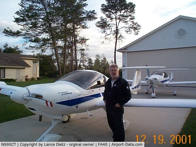 N990CT, 1999 Diamond DA-20C-1 Eclipse C/N C0090, 990 Ct = New Port Richey, Fl (Hidden lake Airport)