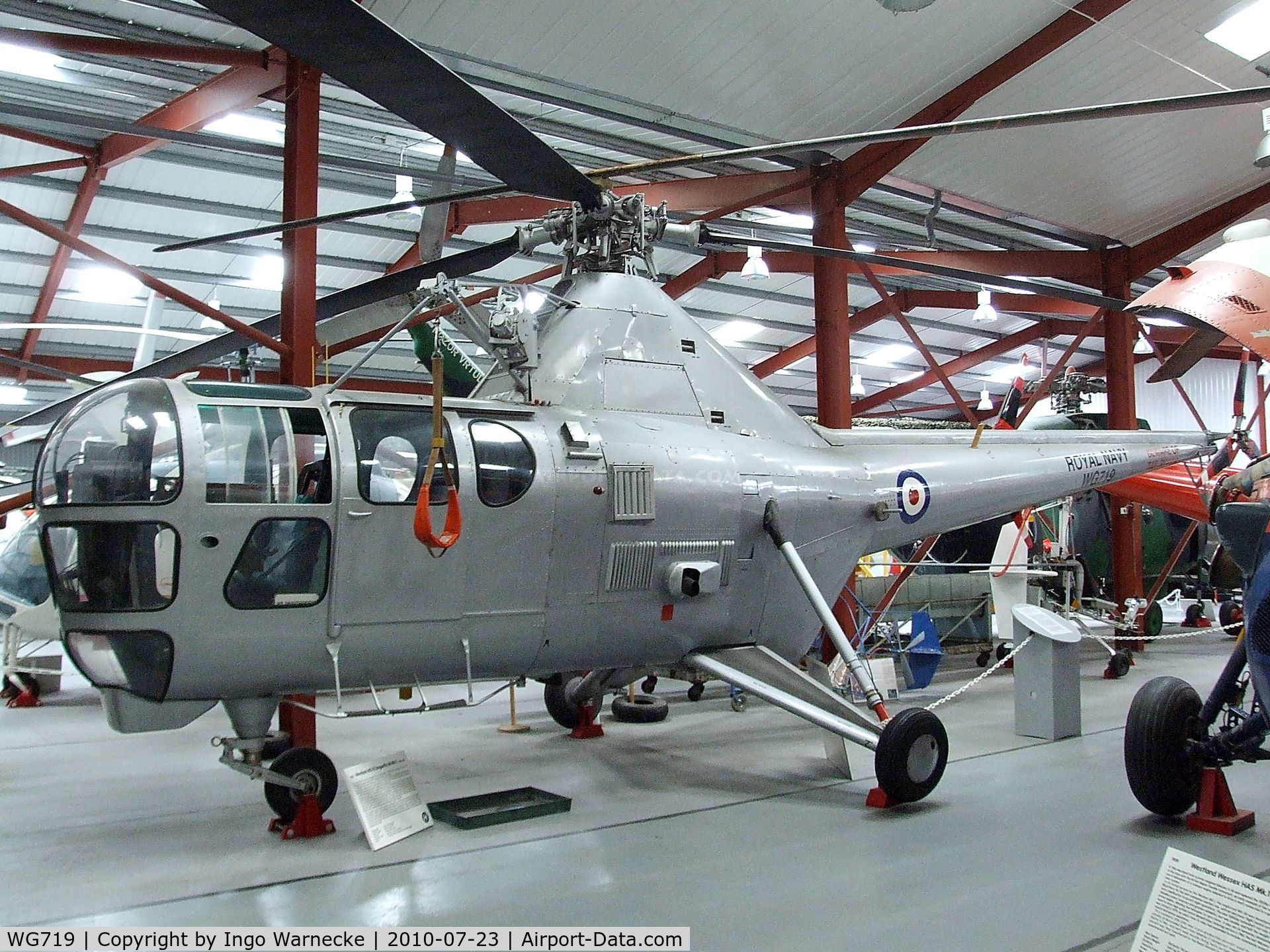 WG719, 1952 Westland Dragonfly HR.5 C/N WA/H/50, Westland WS-51 Dragonfly HR5 at the Helicopter Museum, Weston-super-Mare