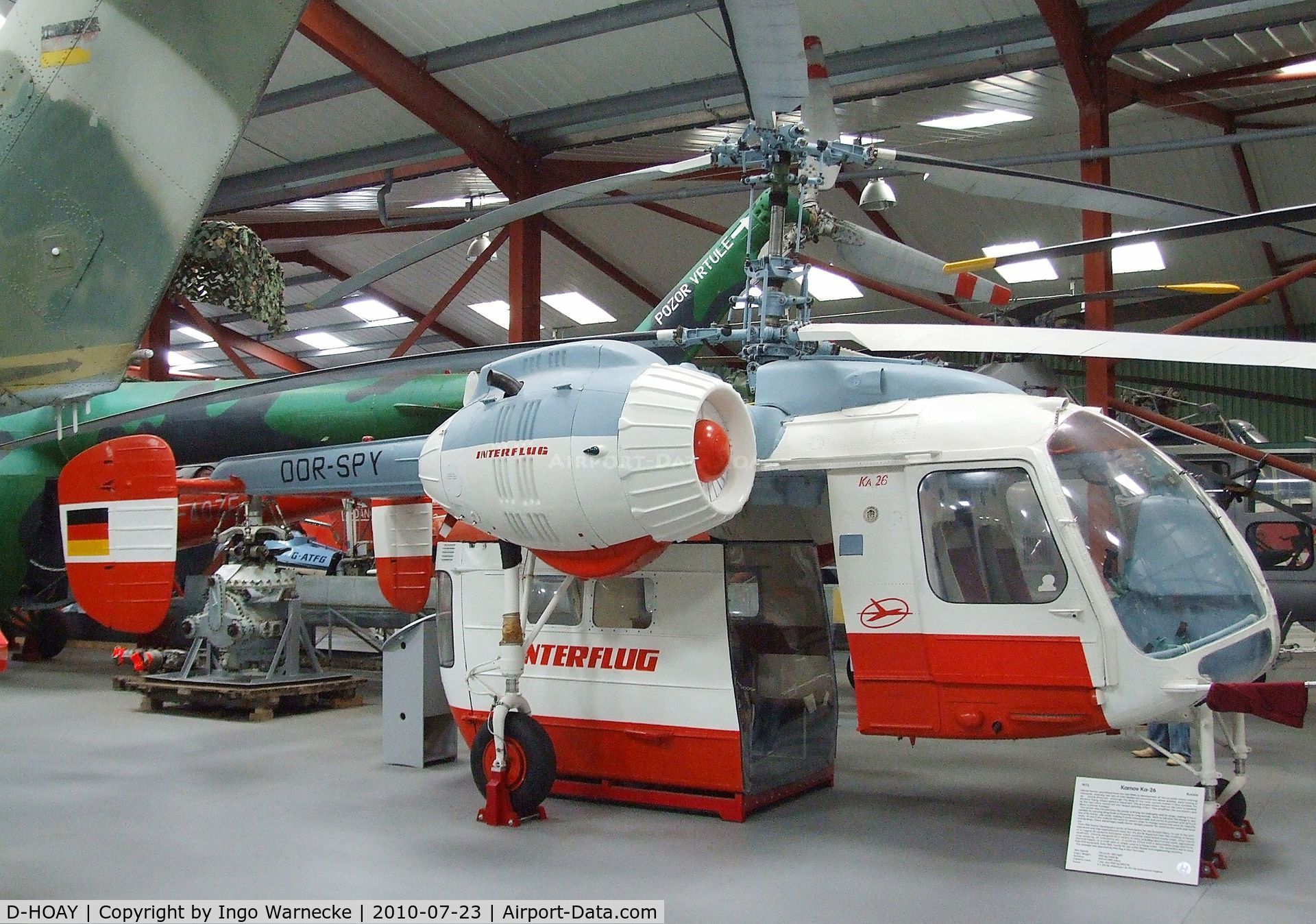 D-HOAY, 1973 Kamov Ka-26 Hoodlum C/N 7001309, Kamov Ka-26 Hoodlum at the Helicopter Museum, Weston-super-Mare