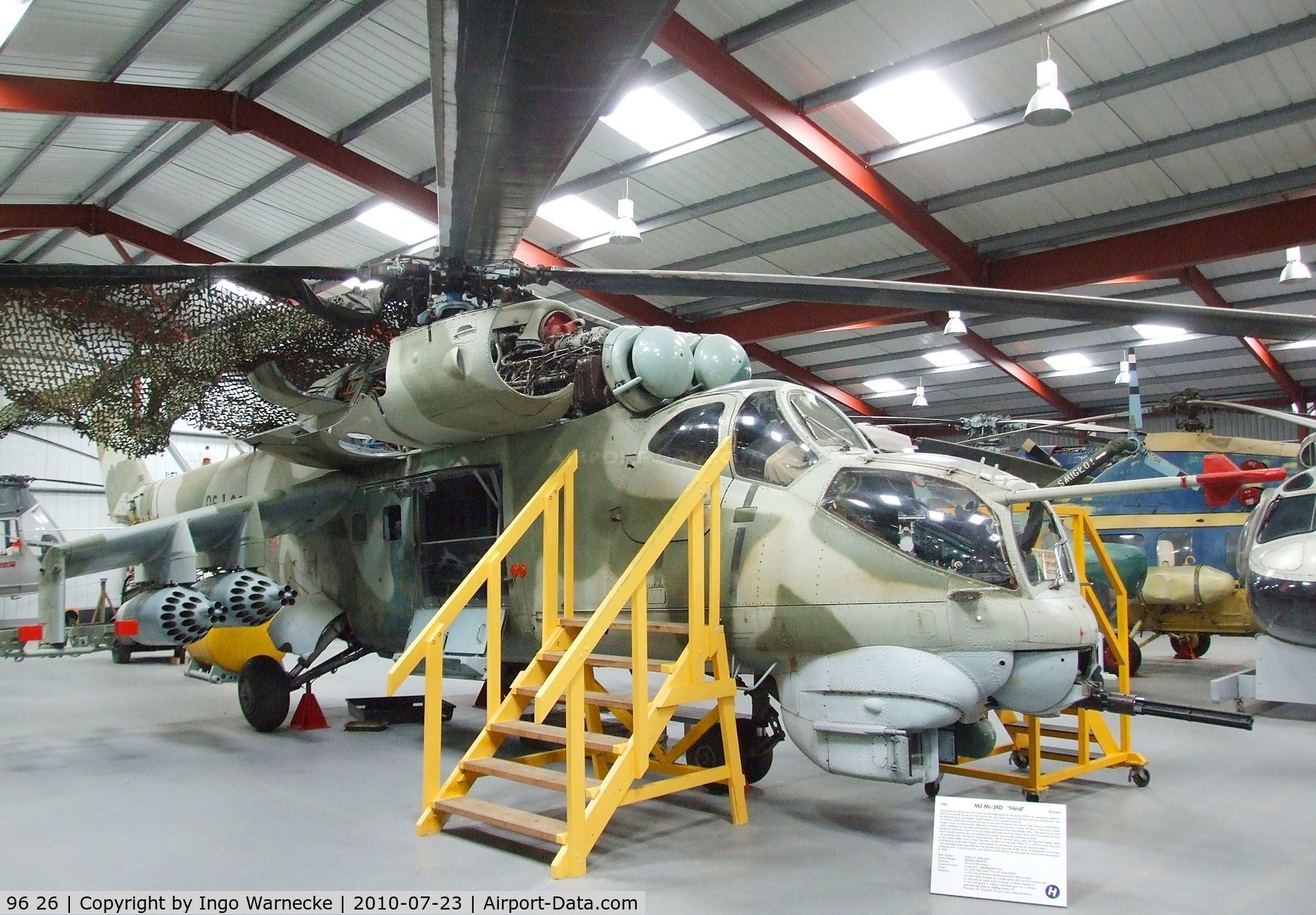 96 26, 1981 Mil Mi-24D Hind C/N 230270110073, Mil Mi-24D Hind at the Helicopter Museum, Weston-super-Mare