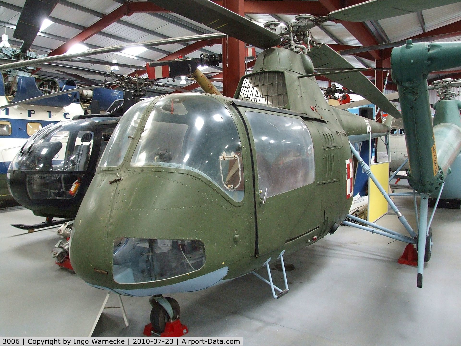 3006, 1961 PZL-Swidnik SM-2 C/N S2-03006, WSK Swidnik SM-2 at the Helicopter Museum, Weston-super-Mare