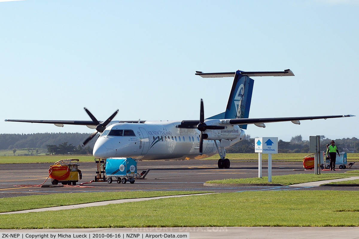 ZK-NEP, 2006 De Havilland Canada DHC-8-311Q Dash 8 C/N 634, At New Plymouth