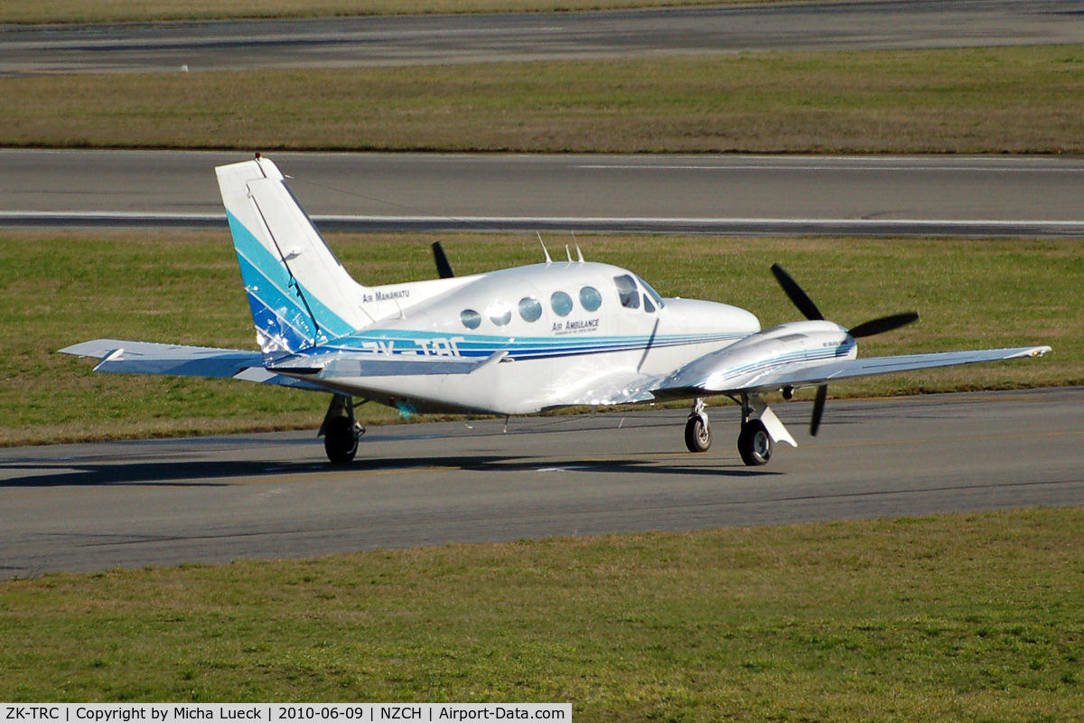 ZK-TRC, Cessna 421C Golden Eagle C/N 421C0688, At Christchurch