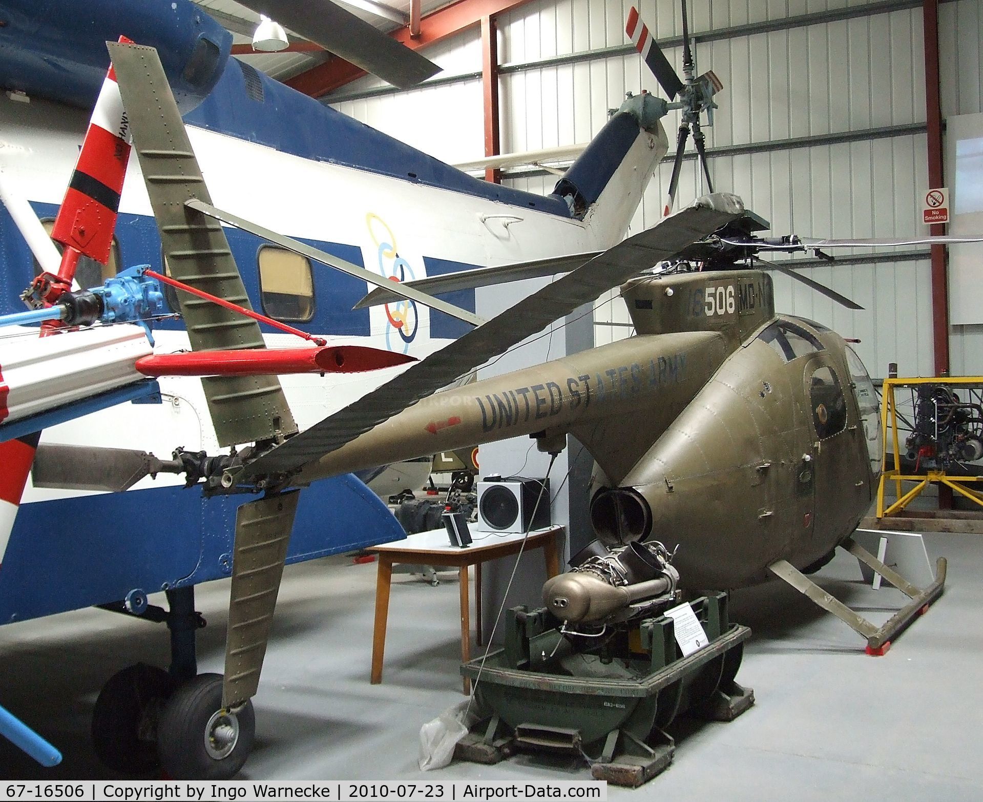 67-16506, 1963 Hughes OH-6A Cayuse C/N 0891, Hughes YOH-6A Cayuse at the Helicopter Museum, Weston-super-Mare