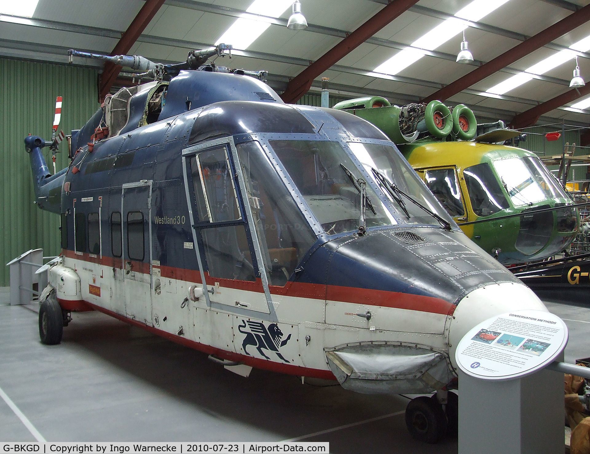 G-BKGD, 1982 Westland WG-30-100 C/N 002, Westland 30-100 at the Helicopter Museum, Weston-super-Mare