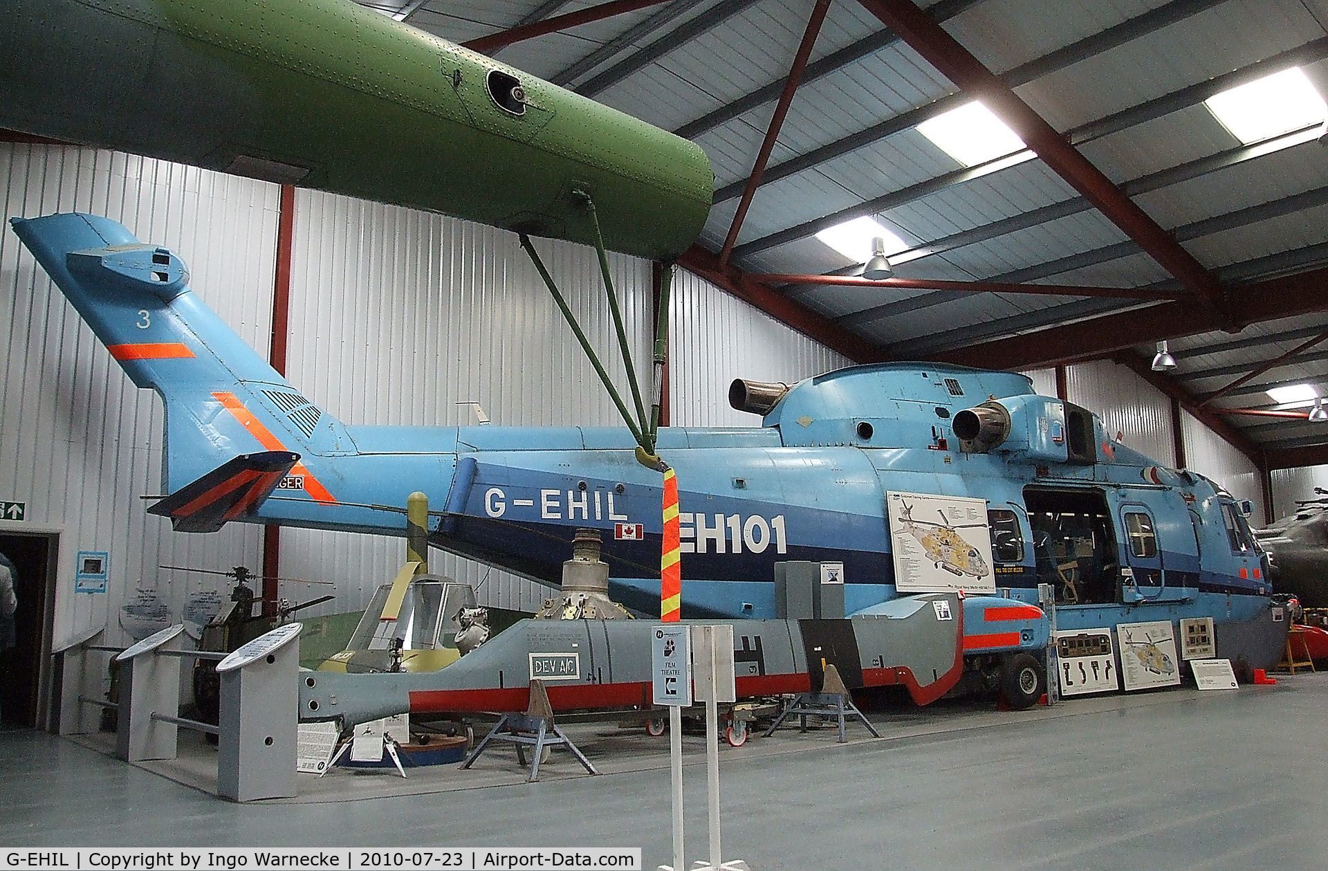 G-EHIL, 1987 AgustaWestland EH-101 C/N 50003/PP3, EH-Industries EH101 at the Helicopter Museum, Weston-super-Mare