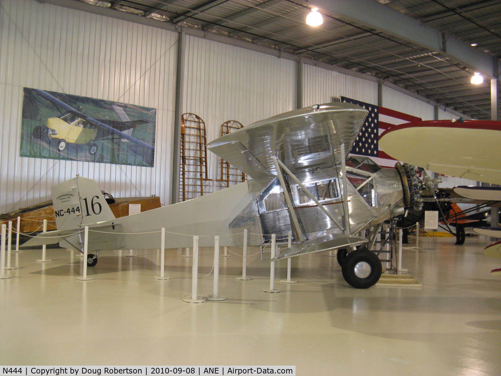 N444, 1938 Cunningham-Hall PT-6F C/N 381, 1938 Cunningham Hall PT-6F Freighter (only PT-6F ever built) conv. to PT-6 pax, P&W R-985 450 Hp conv. from original Wright 330 Hp radial, original price $13,900, in 1929 only one PT-6 was built/sold. At Golden Wings Museum.