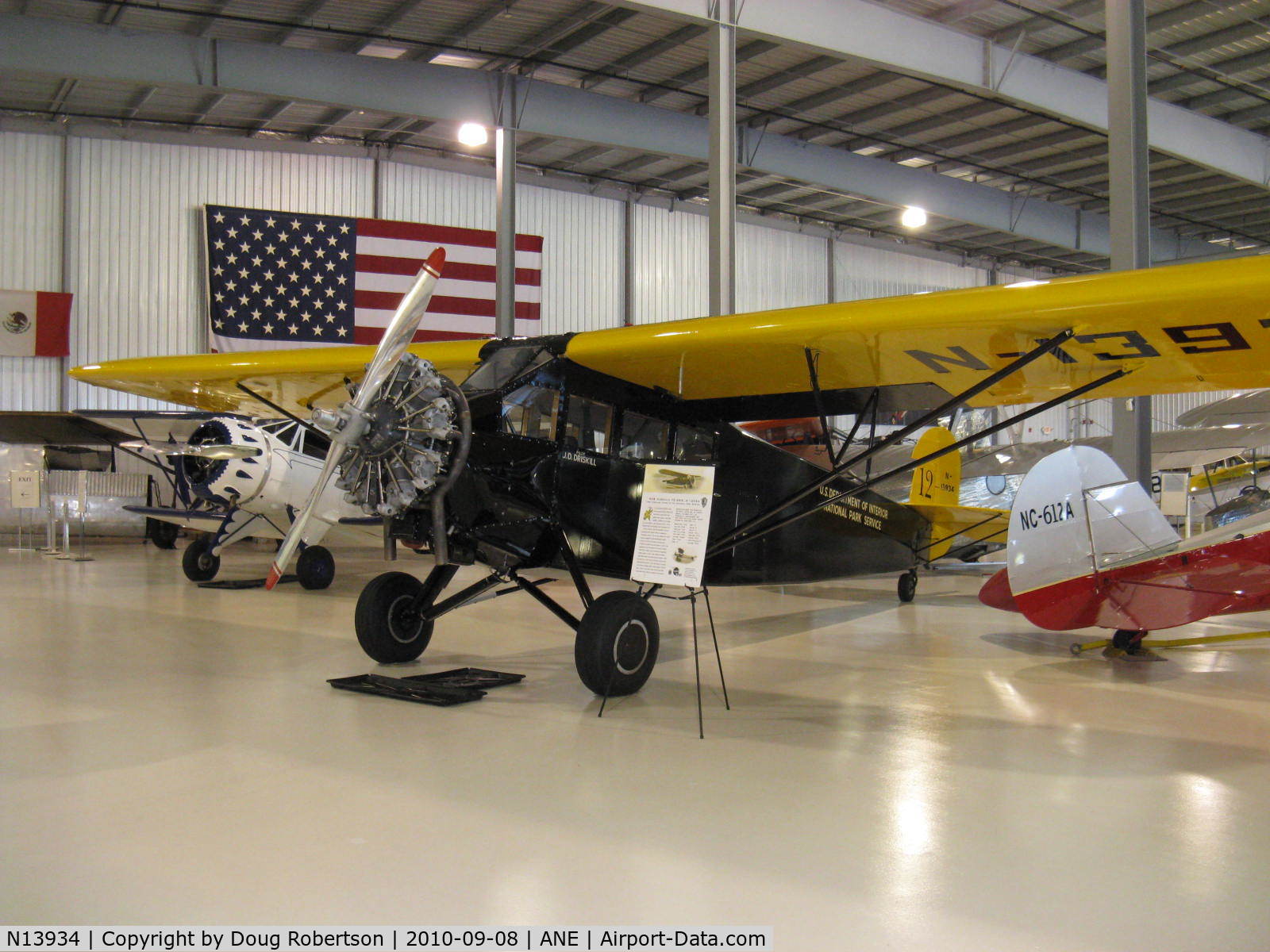 N13934, 1928 Fairchild FC-2W-2 C/N 531, 1928 Fairchild FC 2W2, P&W R-985 420 Hp, at Golden Wings Museum