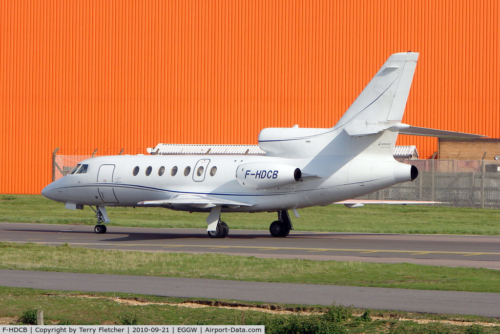 F-HDCB, 1990 Dassault Falcon 50 C/N 204, Dassault Aviation FALCON 50, c/n: 204 at Luton