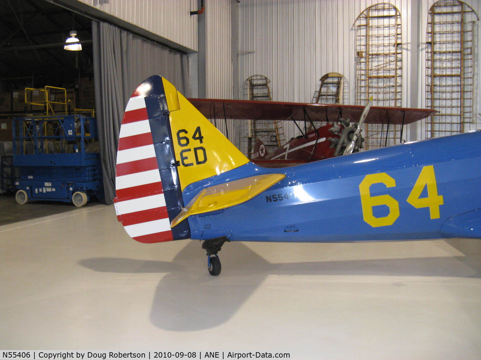N55406, 1942 Fairchild M-62A-4 C/N T42-1394, 1942 Fairchild M-62A-4 CORNELL, Fairchild 6-440C-2 175 Hp, tail, at Golden Wings Museum