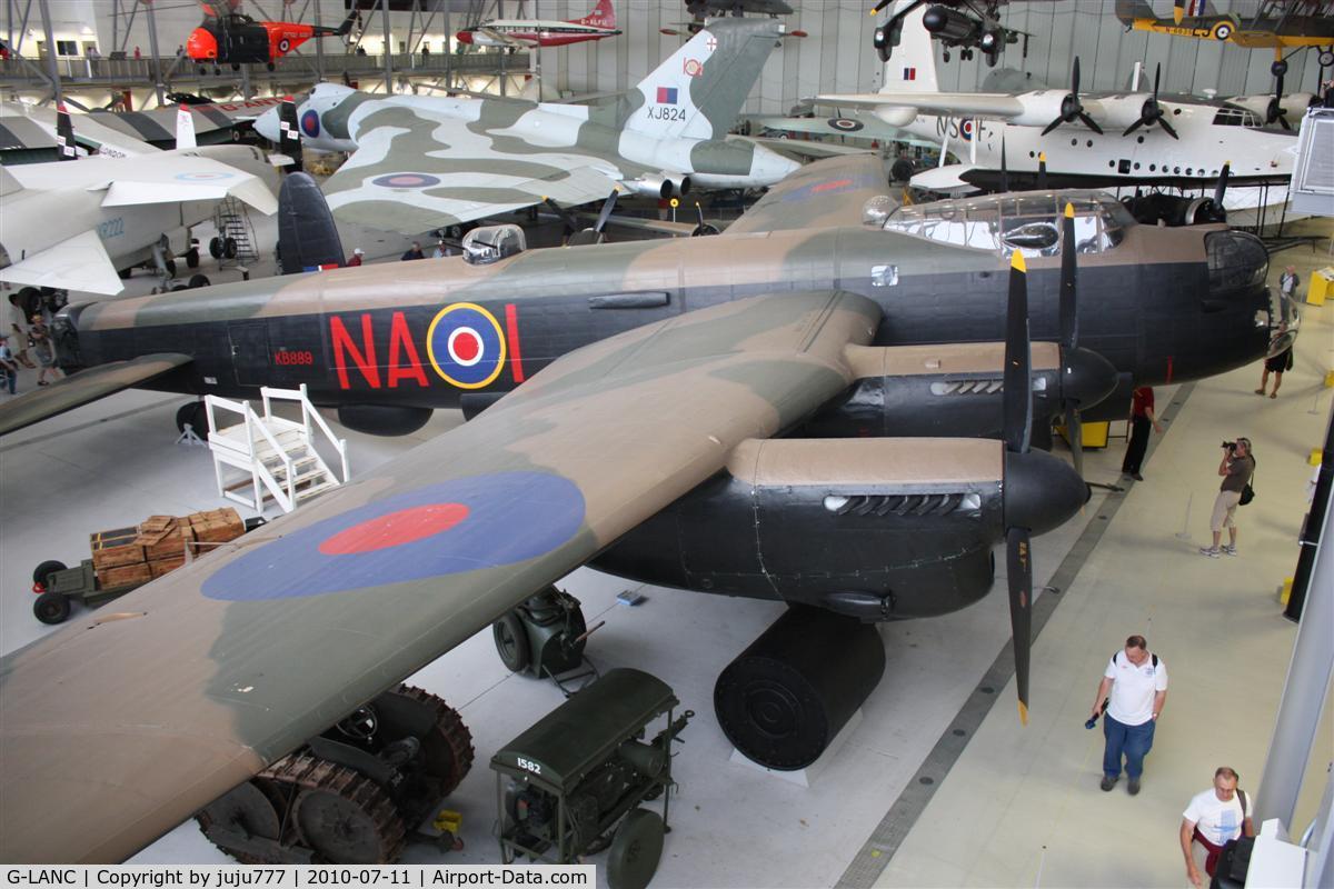 G-LANC, Avro 683 Lancaster B10 C/N KB889, on display at Duxford muséum