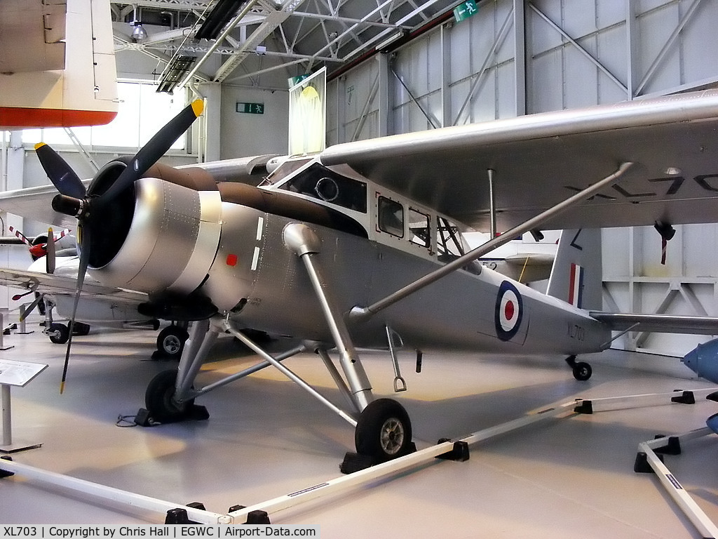 XL703, Scottish Aviation Pioneer CC.1 C/N 143, The last Pioneers were withdrawn in 1969, after being used by 'C' Flight of No.20 Squadron in Singapore to guide their Hunters onto ground targets. This aircraft is the only surviving example of the type.