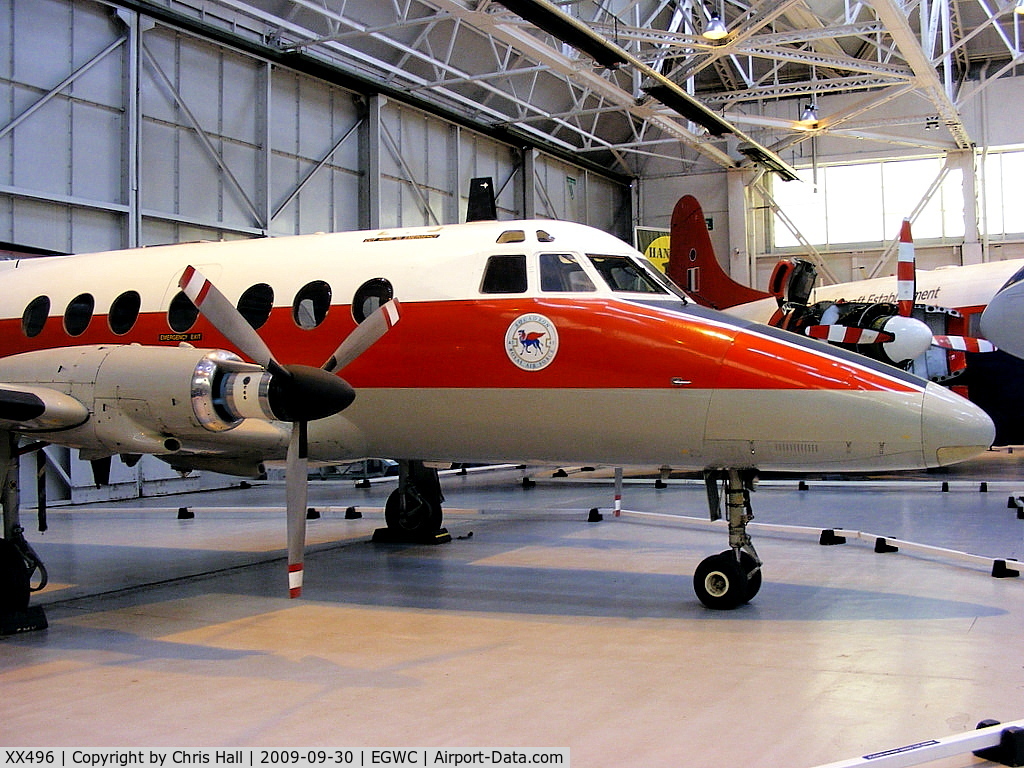 XX496, 1975 Scottish Aviation HP-137 Jetstream T.1 C/N 276, preserved at the RAF Museum, Cosford