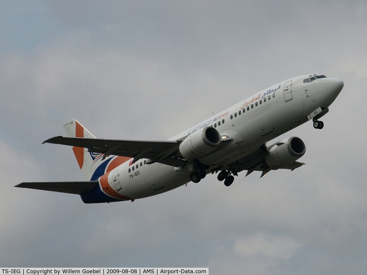 TS-IEG, 1998 Boeing 737-31S C/N 29116, Take off of the Polderbaan of Amsterdam airport