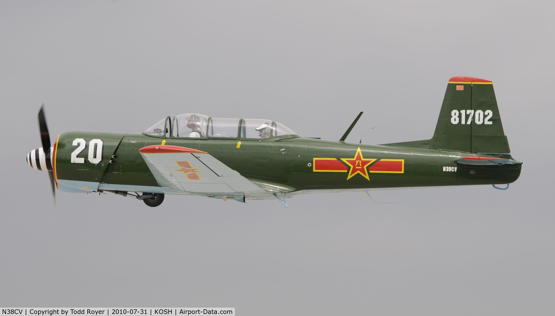 N38CV, Nanchang CJ-6 C/N 2432073, EAA AIRVENTURE 2010