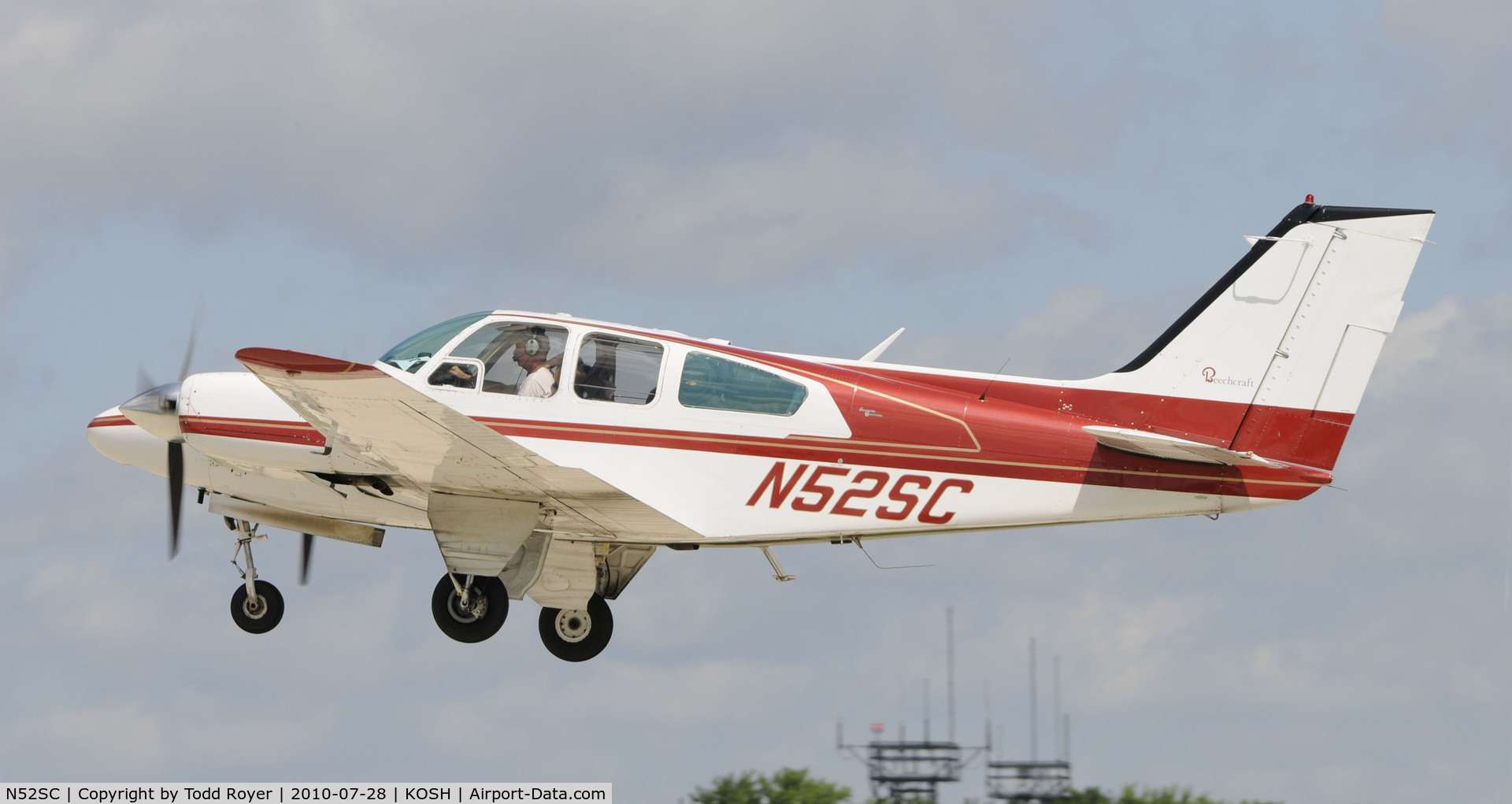 N52SC, 1965 Beech 95-B55 (T42A) Baron C/N TC-951, EAA AIRVENTURE 2010