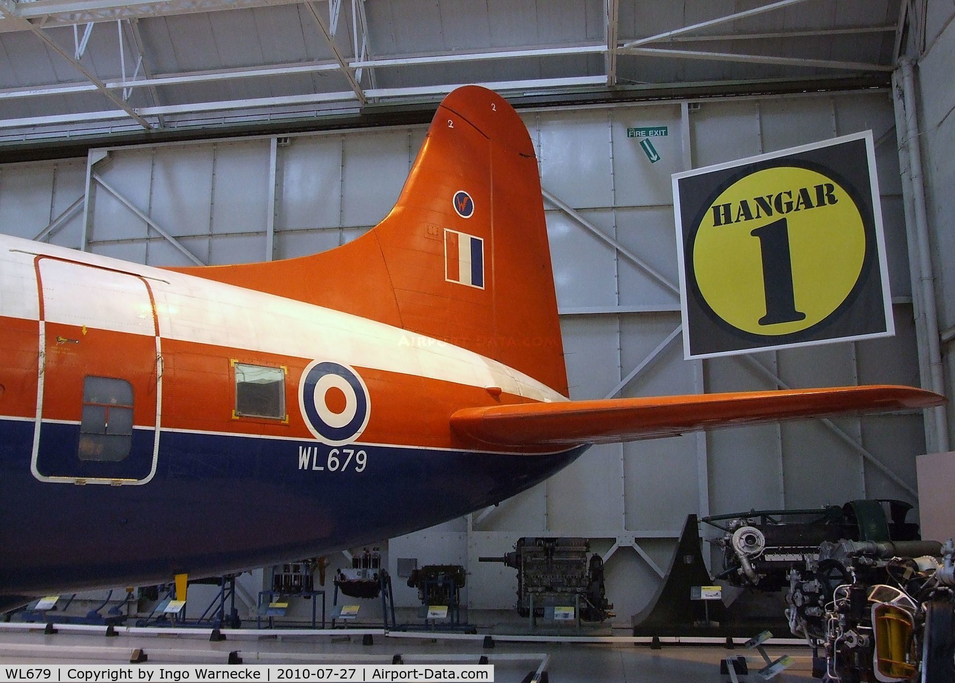 WL679, 1953 Vickers Varsity T.1 C/N Not found WL679, Vickers Varsity T1 at the RAF Museum, Cosford