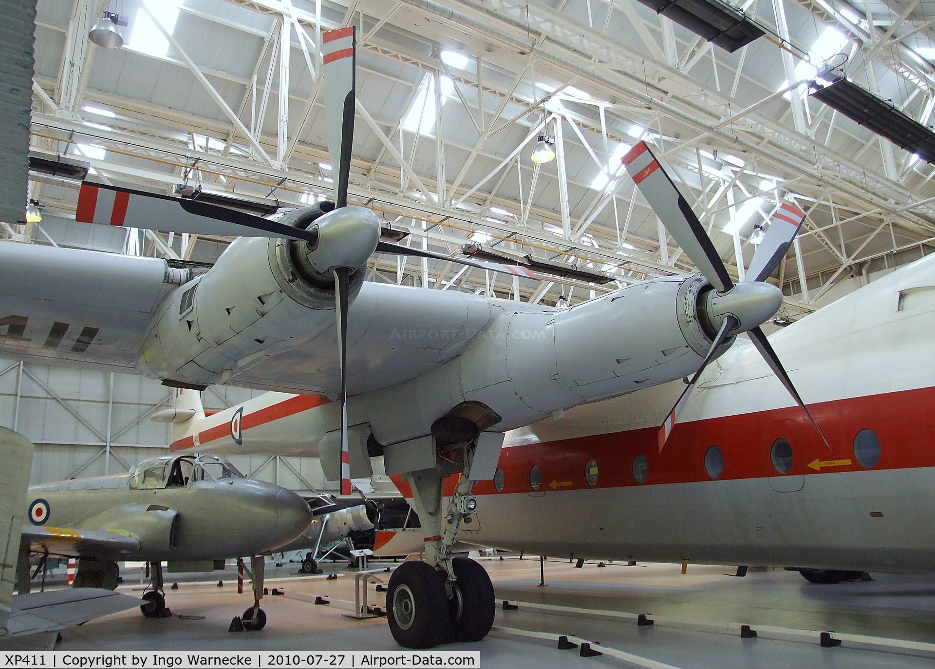 XP411, 1962 Armstrong Whitworth AW-660 Argosy C.1 C/N 6766, Armstrong Whitworth 650 Argosy T1 at the RAF Museum, Cosford