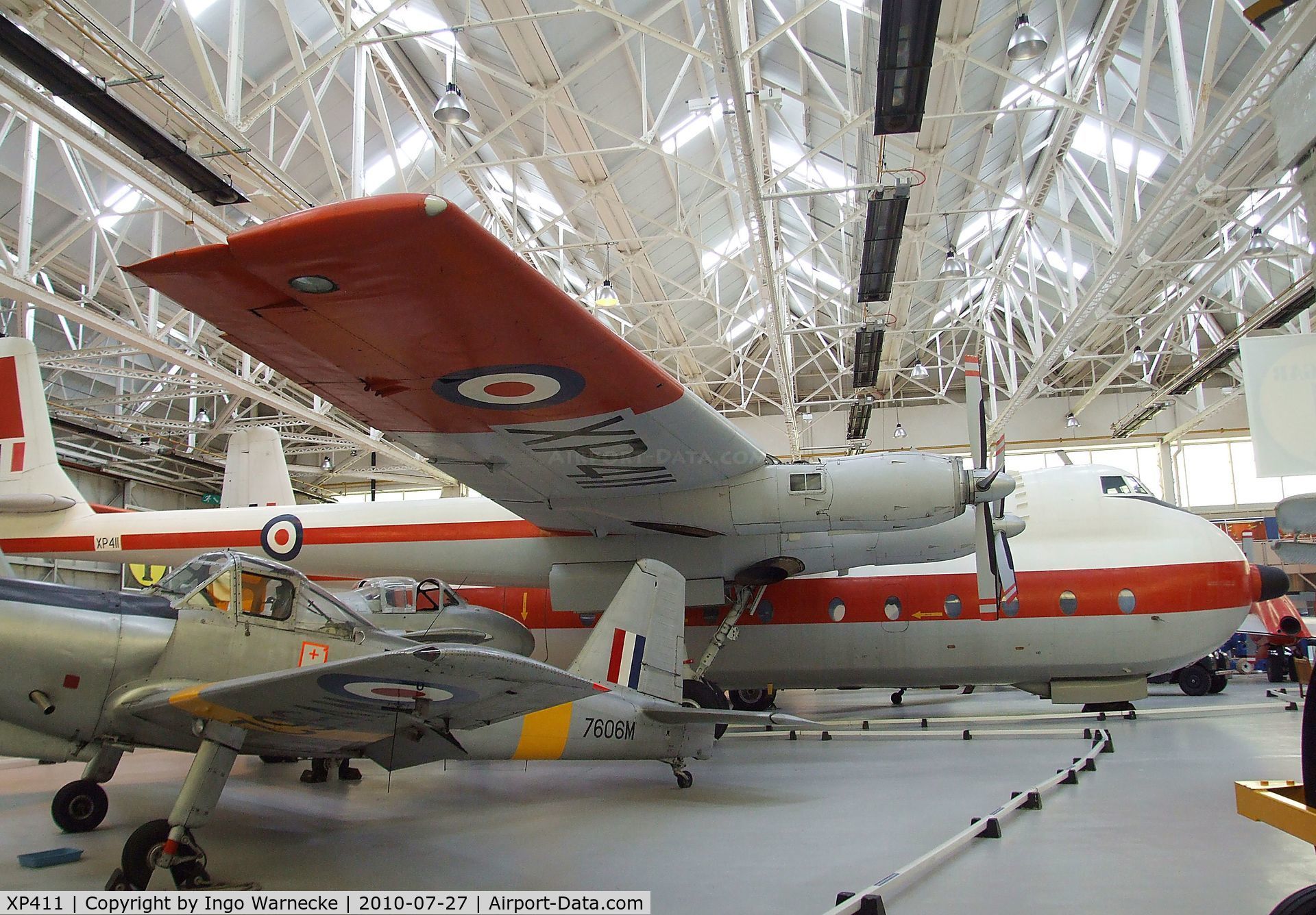 XP411, 1962 Armstrong Whitworth AW-660 Argosy C.1 C/N 6766, Armstrong Whitworth 650 Argosy T1 at the RAF Museum, Cosford