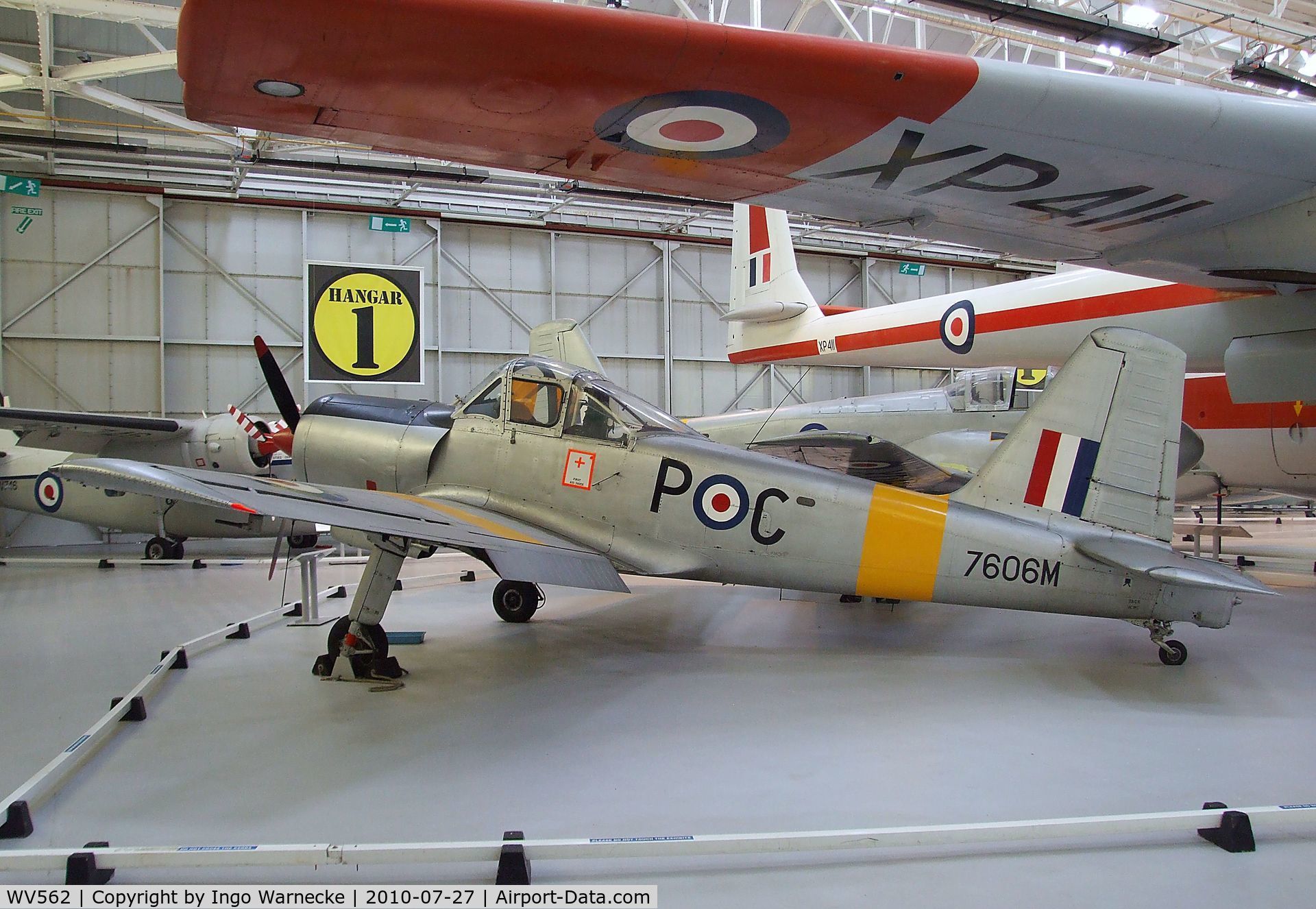 WV562, Percival P-56 Provost T.1 C/N PAC/56/108, Hunting Provost T1 at the RAF Museum, Cosford