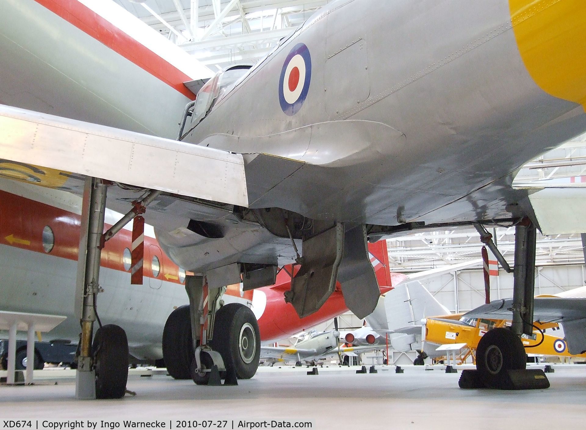 XD674, 1955 Hunting Percival P-84 Jet Provost T.1 C/N PAC/84/001, Hunting Jet Provost T1 first Prototype at the RAF Museum, Cosford