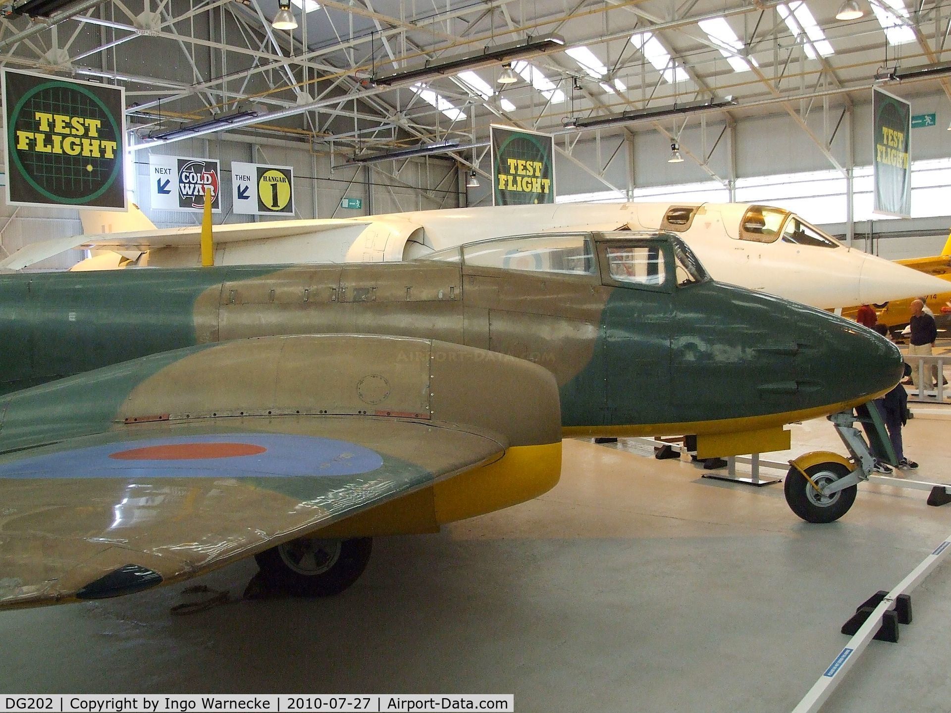 DG202, Gloster Meteor F.9/40 C/N Not found DG202, Gloster F.9/40 Meteor Prototype at the RAF Museum, Cosford