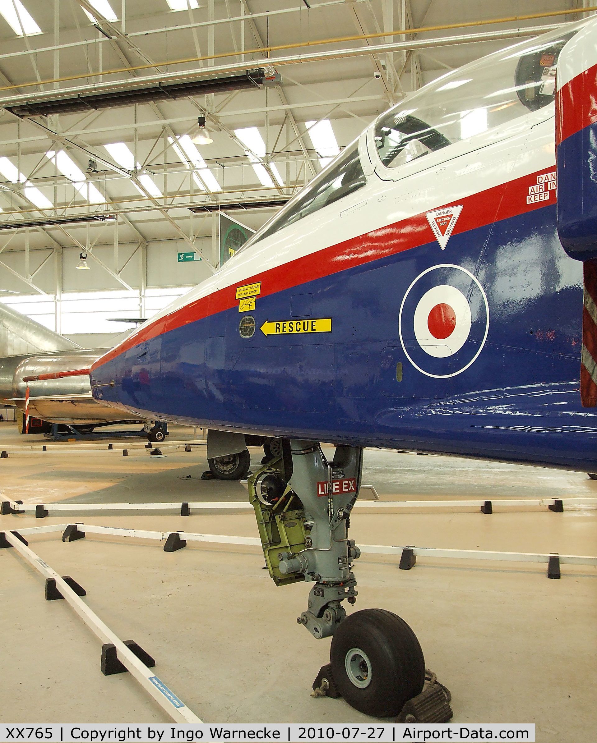 XX765, 1975 Sepecat Jaguar GR.3A C/N S.62, SEPECAT Jaguar ACT (Active Control Technology research aircraft for Fly-by-wire technology) at the RAF Museum, Cosford
