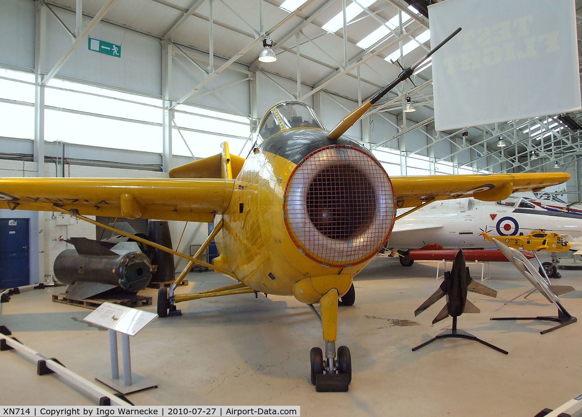 XN714, 1963 Hunting H.126 C/N H1-1, Hunting H.126 at the RAF Museum, Cosford
