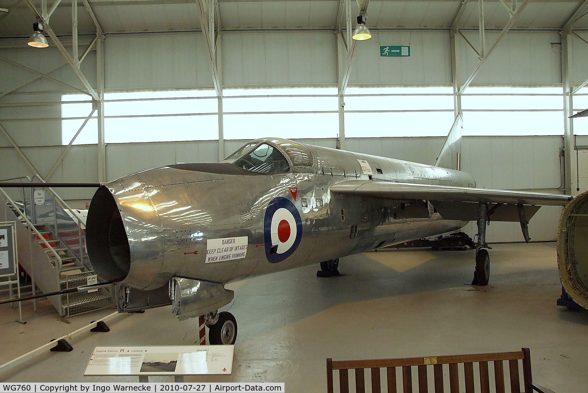 WG760, 1954 English Electric P.1A C/N 95001, English Electric P.1A at the RAF Museum, Cosford