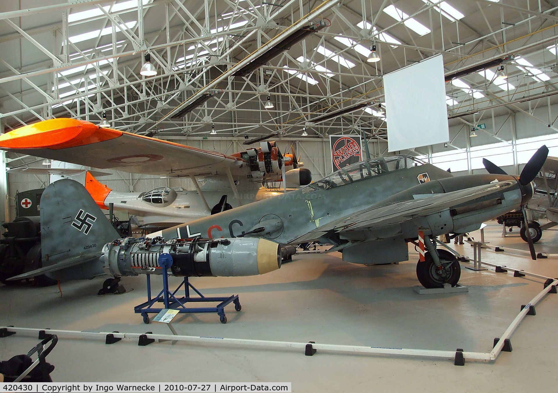 420430, Messerschmitt Me-410A C/N 420430, Messerschmitt Me 410A at the RAF Museum, Cosford