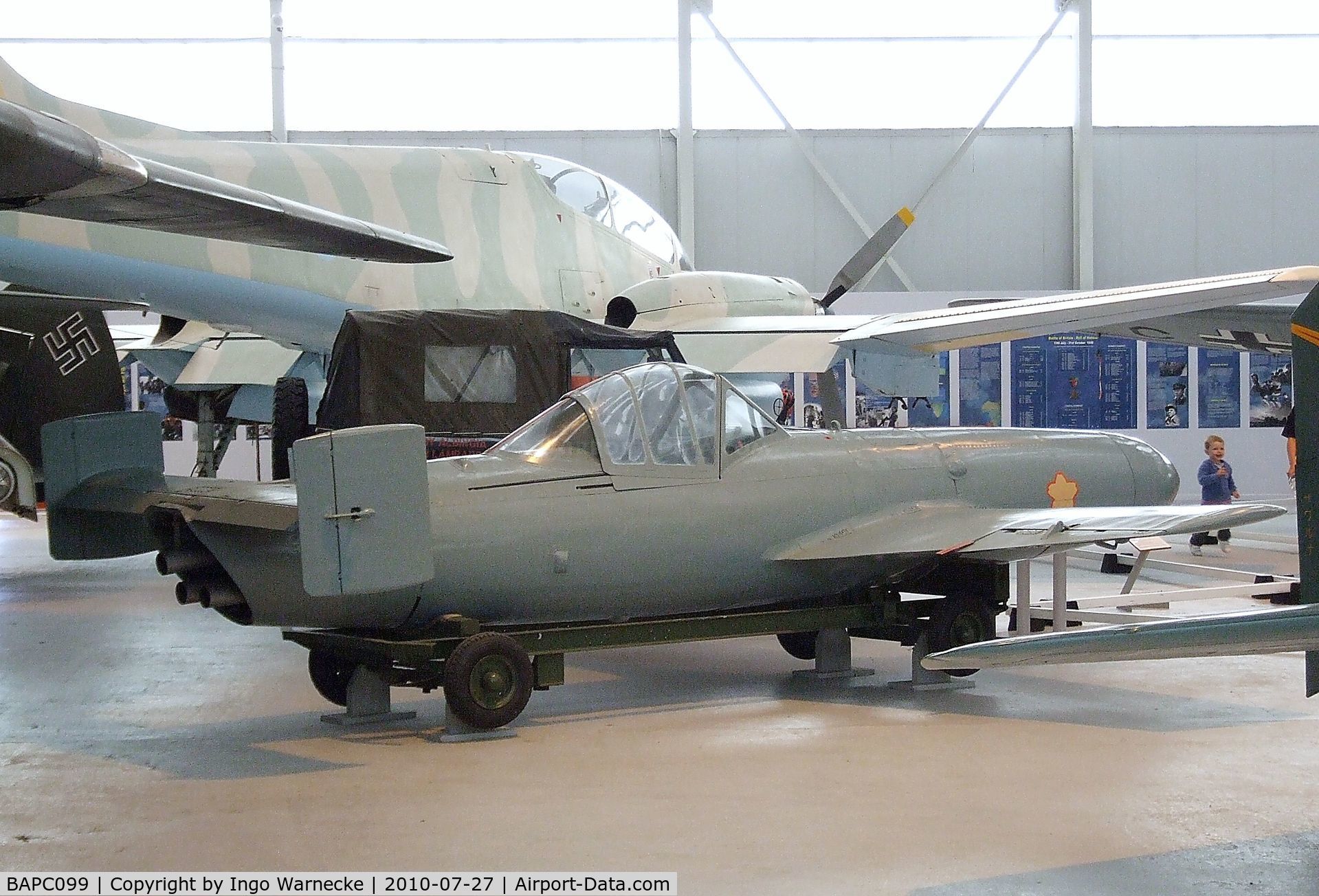 BAPC099, 1945 Yokosuka MXY-7 Ohka II C/N BAPC.099, Yokosuka MXY7 Ohka 11 at the RAF Museum, Cosford