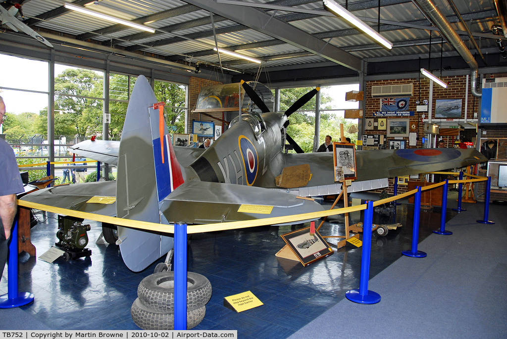 TB752, Supermarine 361 Spitfire LF.XVIe C/N CBAF.IX.4113, VIEW FROM THE REAR.
MANSTON, KENT, ENGLAND.