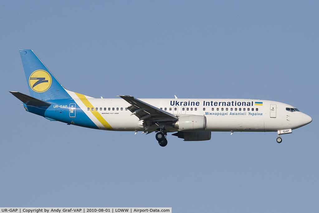 UR-GAP, 1993 Boeing 737-4Z9 C/N 27094, Ukraine International 737-400