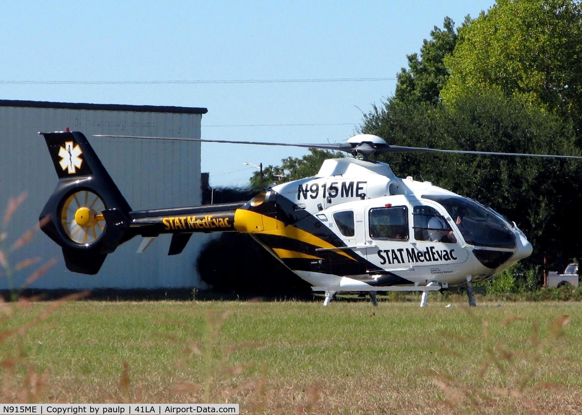 N915ME, 2010 Eurocopter EC-135T-2+ C/N 0910, At Metro Aviation/Downtown Shreveport.