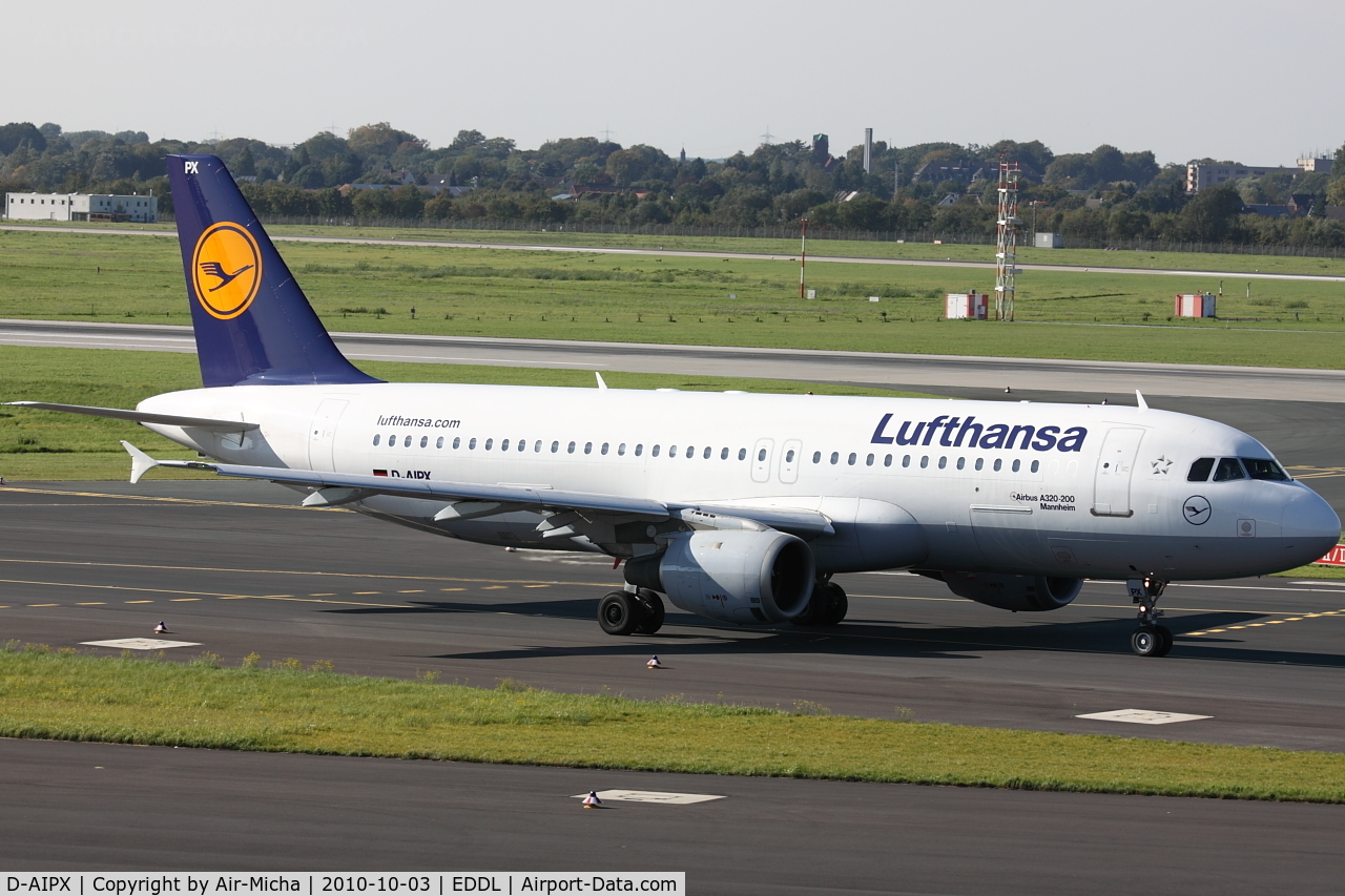 D-AIPX, 1990 Airbus A320-211 C/N 147, Lufthansa, Airbus A320-211, CN: 147, Aircraft Name: Mannheim