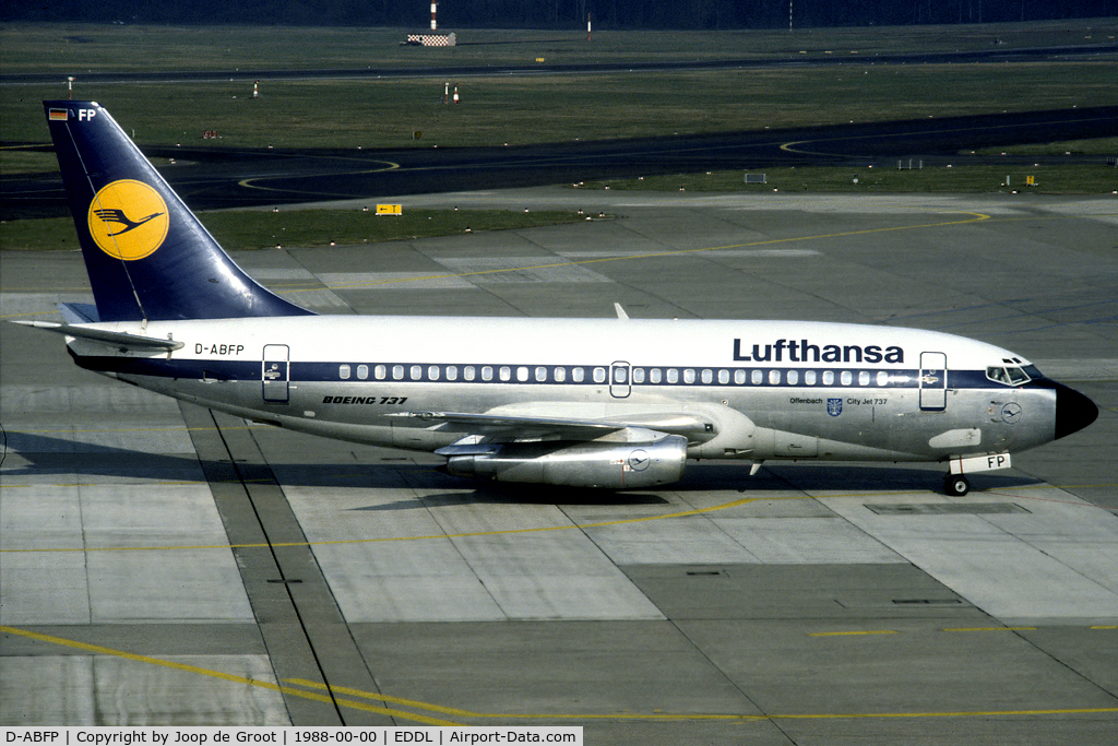 D-ABFP, 1981 Boeing 737-230 C/N 22123, still in the old colors