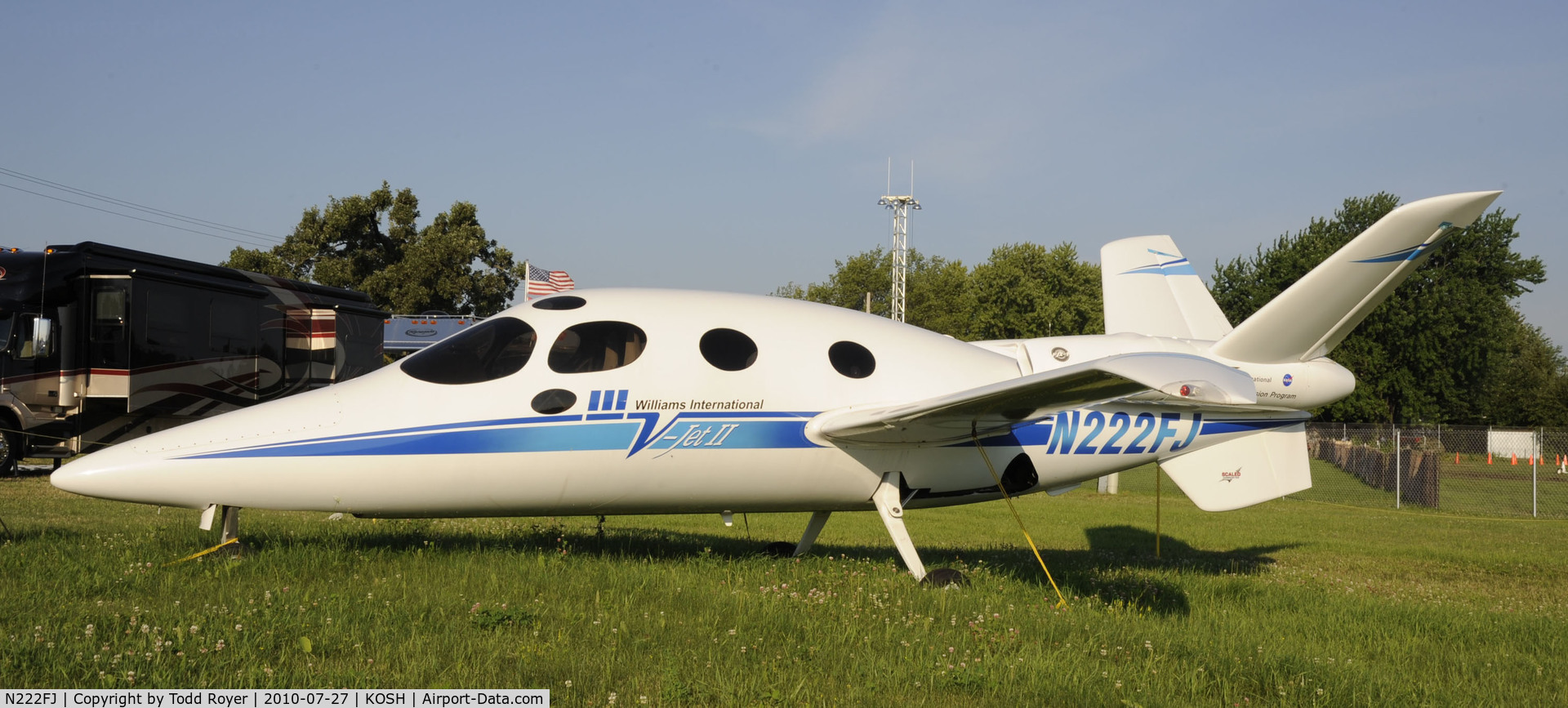 N222FJ, 1997 Scaled Composites 271 V-Jet II C/N 001, EAA AIRVENTURE 2010