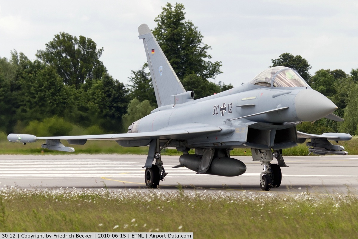 30 12, 2006 Eurofighter EF-2000 Typhoon S C/N GS006, leaving the runway