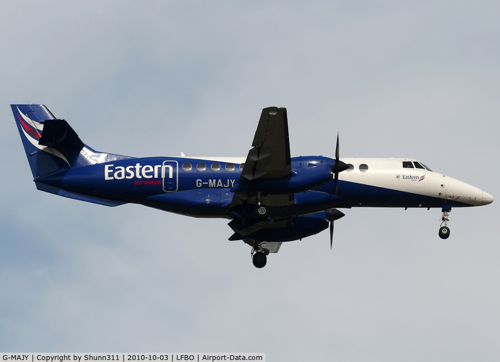 G-MAJY, 1997 British Aerospace Jetstream 41 C/N 41099, Landing rwy 14R