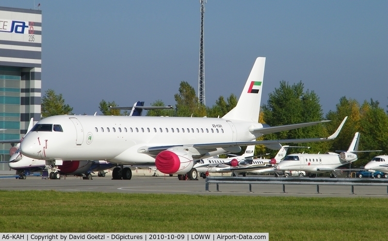 A6-KAH, 2010 Embraer ERJ-190-100ECJ Lineage 1000 C/N 19000236, VVIP flight.