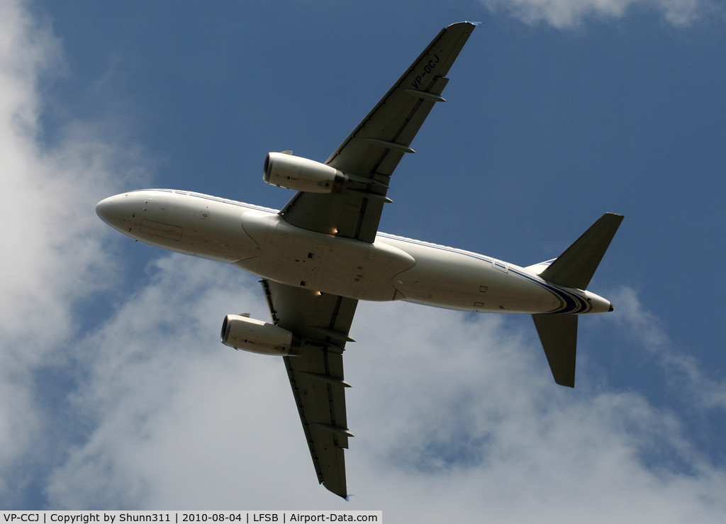 VP-CCJ, 2005 Airbus A319-133 C/N 2421, Taking off rwy 34 for flight test...