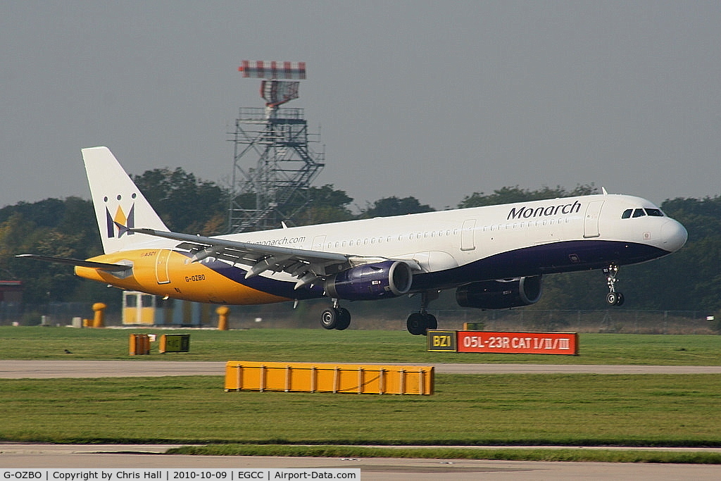 G-OZBO, 2000 Airbus A321-231 C/N 1207, Monarch Airlines