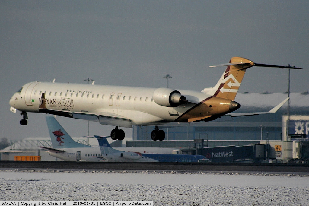 5A-LAA, 2007 Bombardier CRJ-900ER (CL-600-2D24) C/N 15120, Libyan Airlines