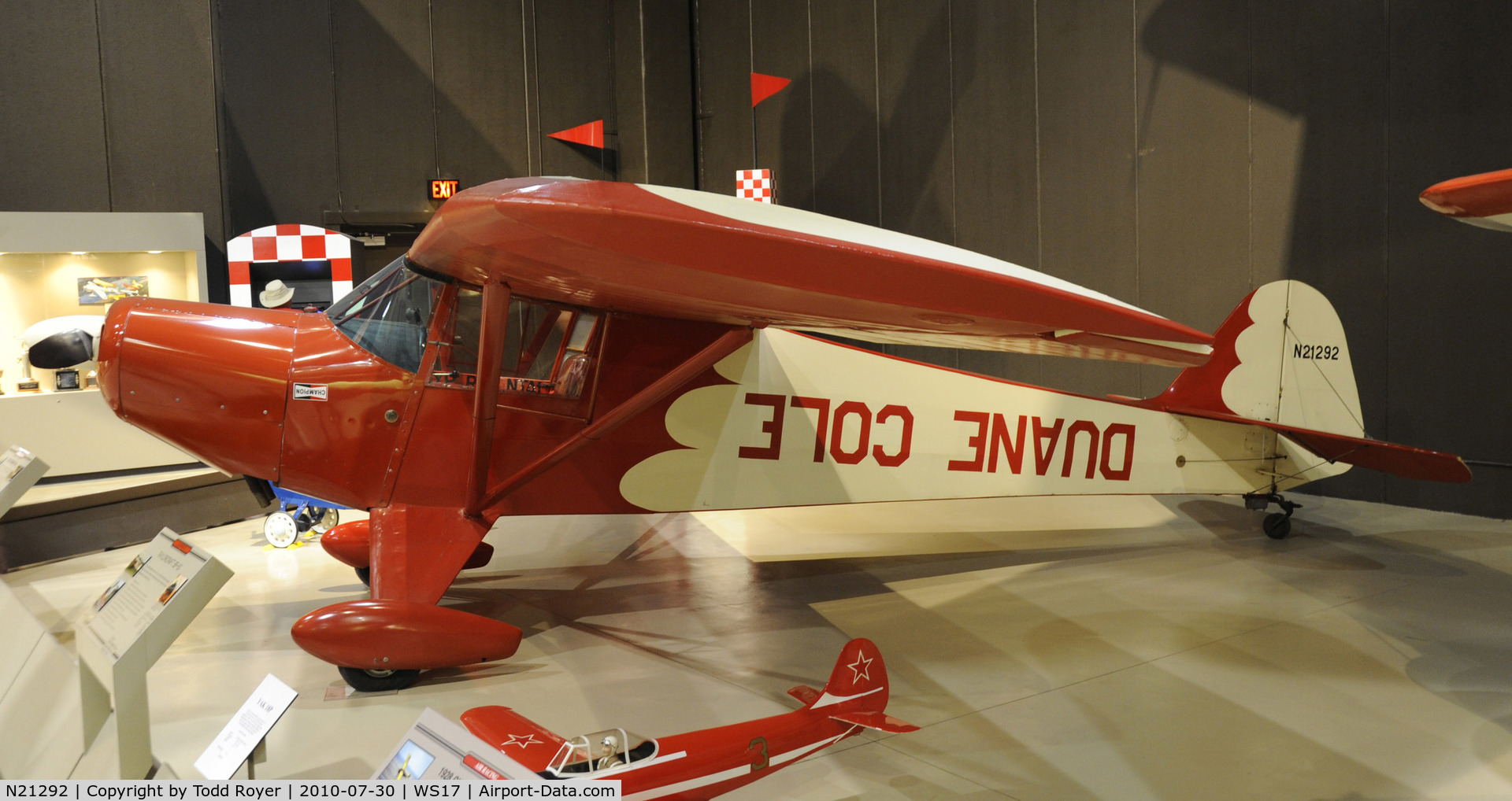 N21292, 1938 Taylorcraft BC C/N 1086, EAA AIRMUSEUM