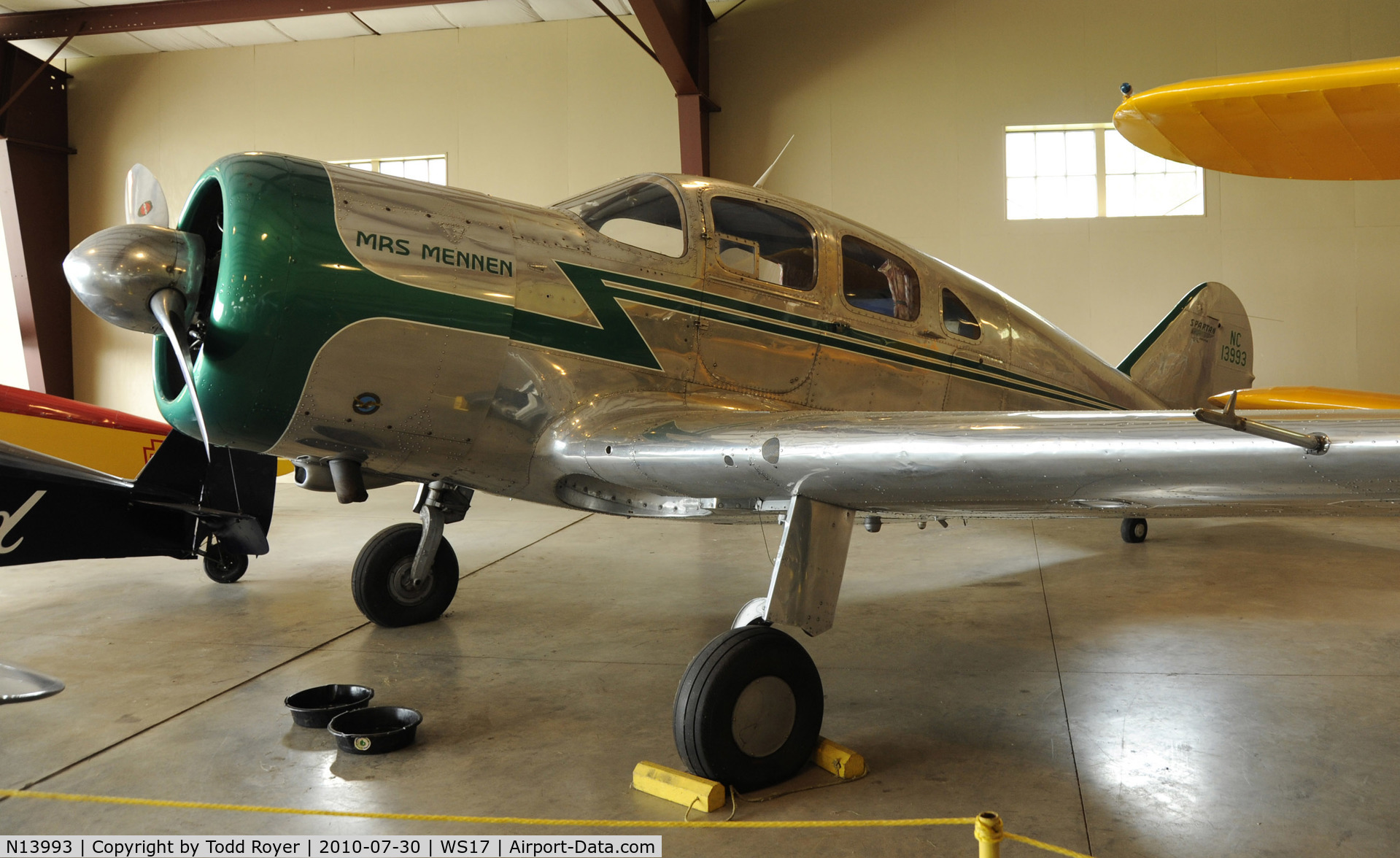 N13993, 1937 Spartan 7W Executive C/N 2, EAA AIRMUSEUM