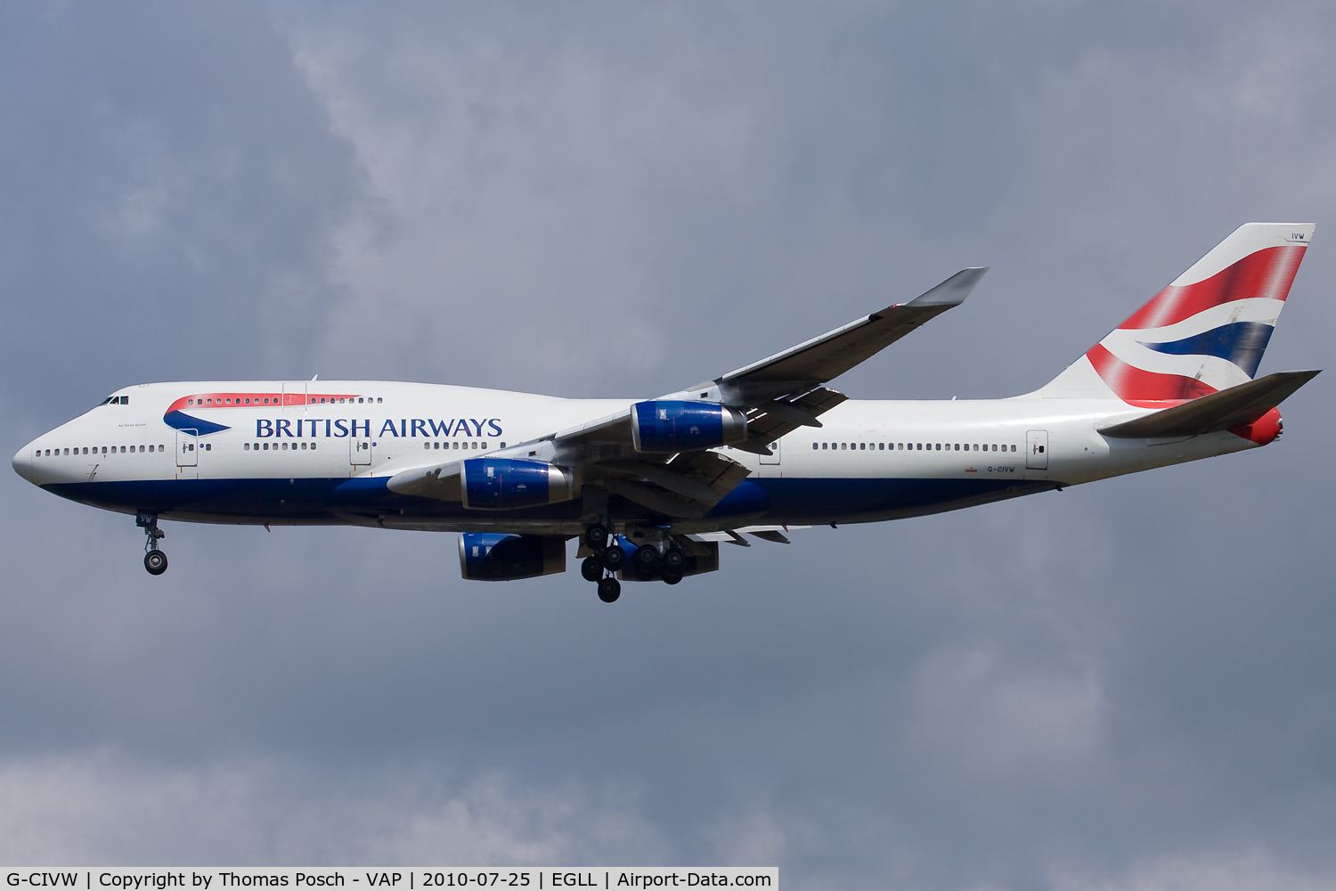 G-CIVW, 1998 Boeing 747-436 C/N 25822, British Airways